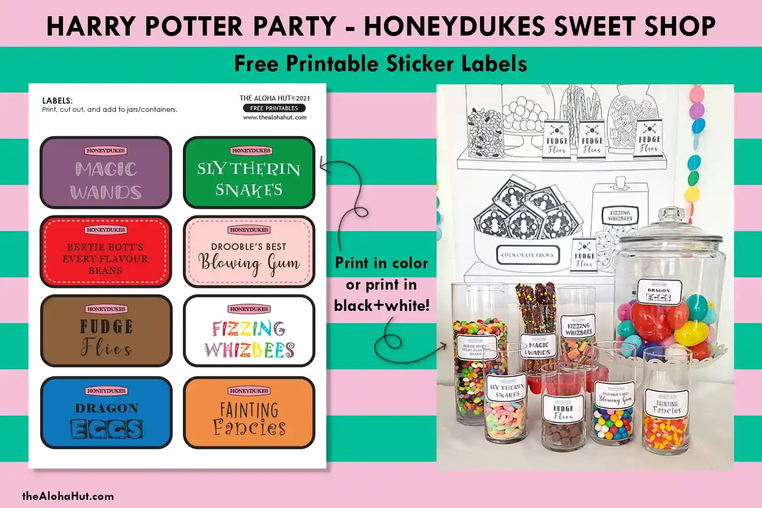 Harry Potter Party Decor And Labels For Honeydukes Store - The for Honeydukes Labels Free Printable