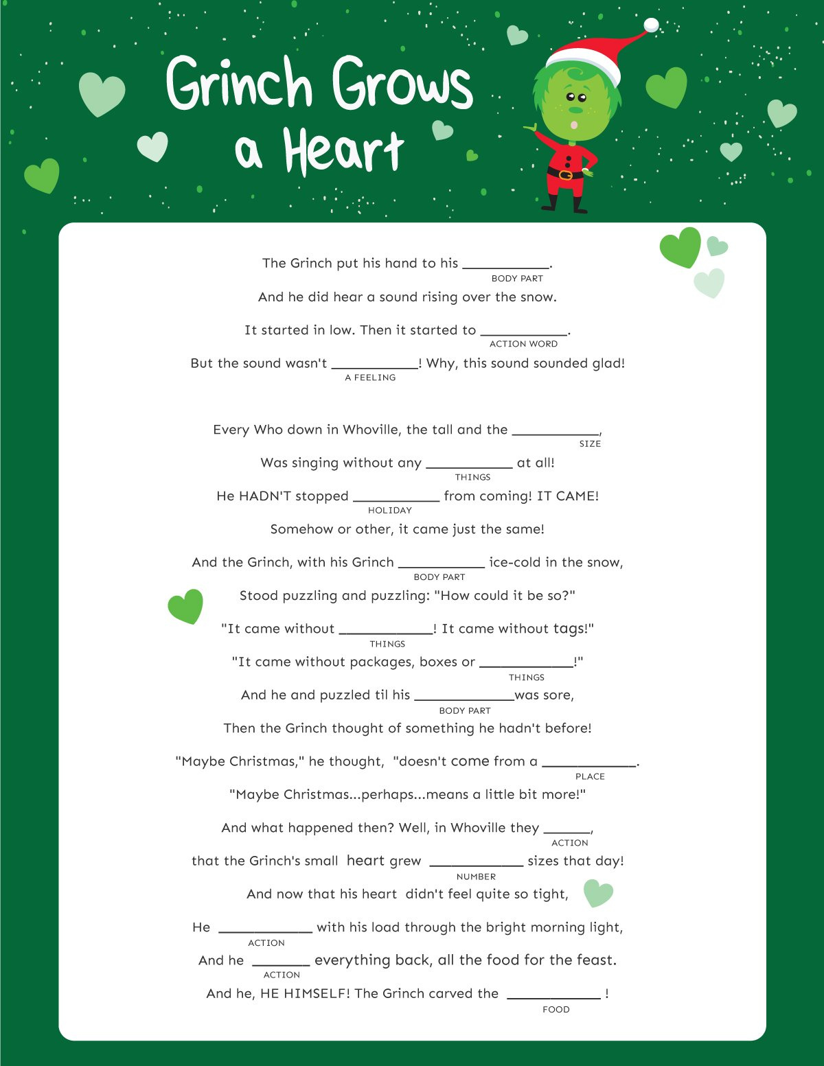 Hilarious Christmas Mad Libs {Free Printable} - Play Party Plan with Christmas Mad Libs Printable Free