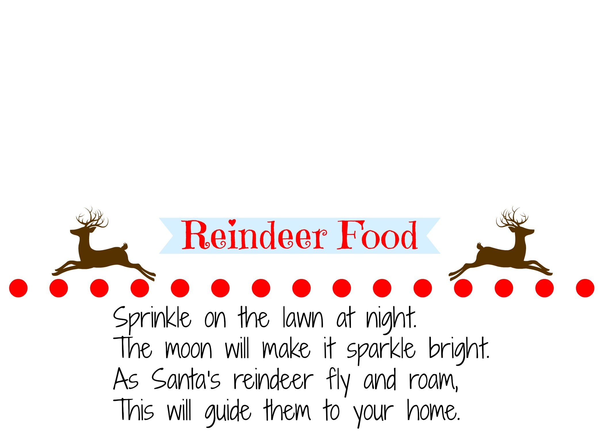 Homemade Reindeer Food Recipe With Printable Labels within Free Printable For Reindeer Food