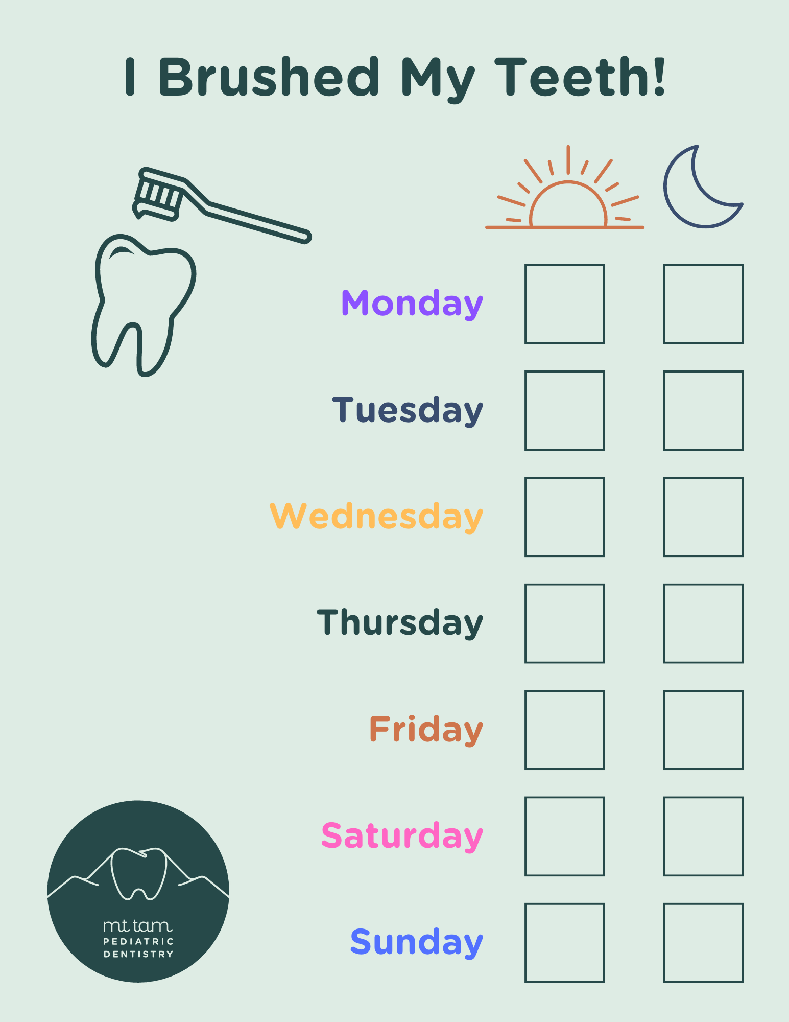 How Often Should My Child Brush? Plus, Free Toothbrushing Chart pertaining to Free Printable Tooth Brushing Chart