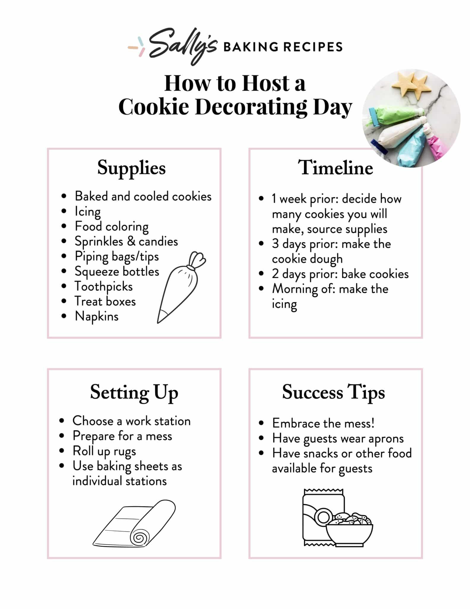 How To Host A Cookie Decorating Day (&amp;amp; Free Printable) - Sally&amp;#039;S pertaining to Diy Cookie Decorating Kit Instructions Free Printable