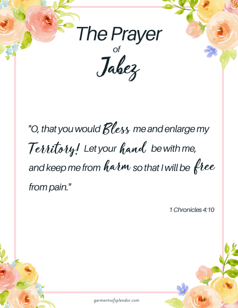 How To Use The Prayer Of Jabez Bible Verse To Deepen Your Prayer for Free Printable Prayer Of Jabez