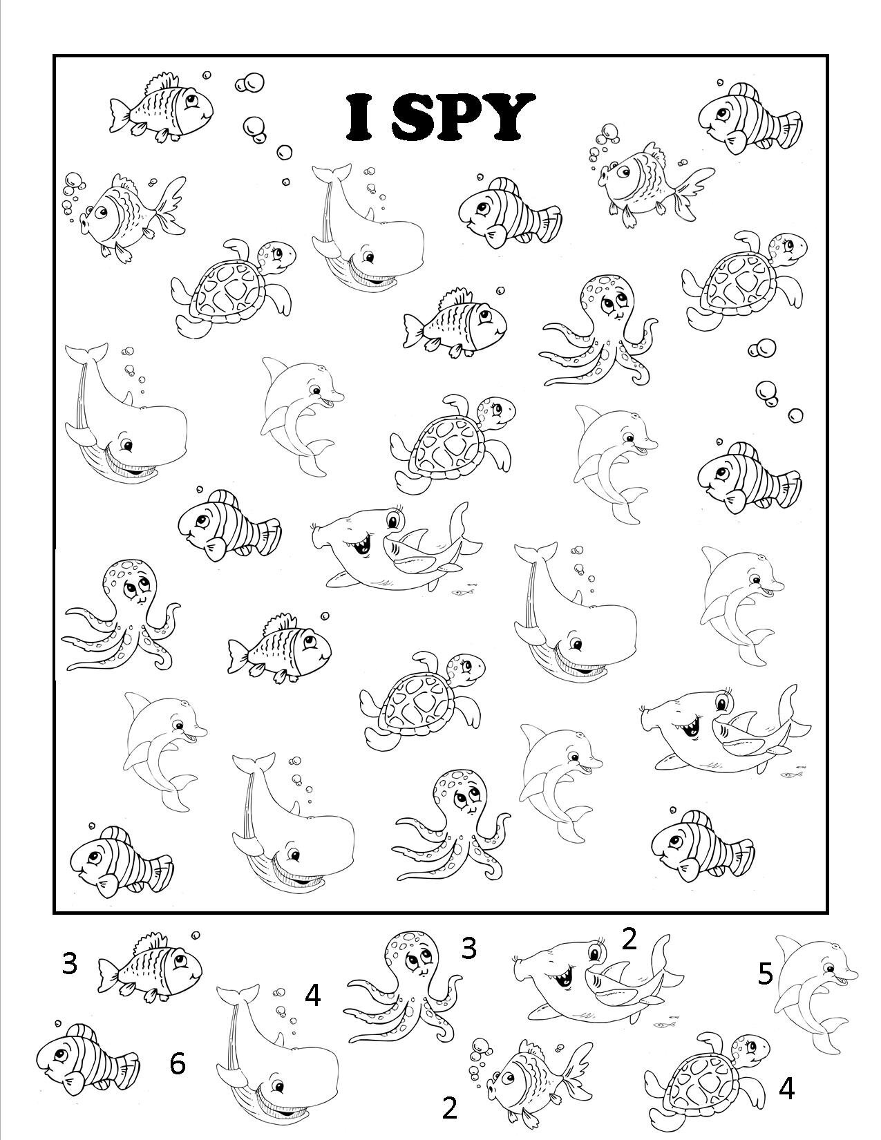 I Spy Worksheet — Sew Cute Patterns inside Free I Spy Printables