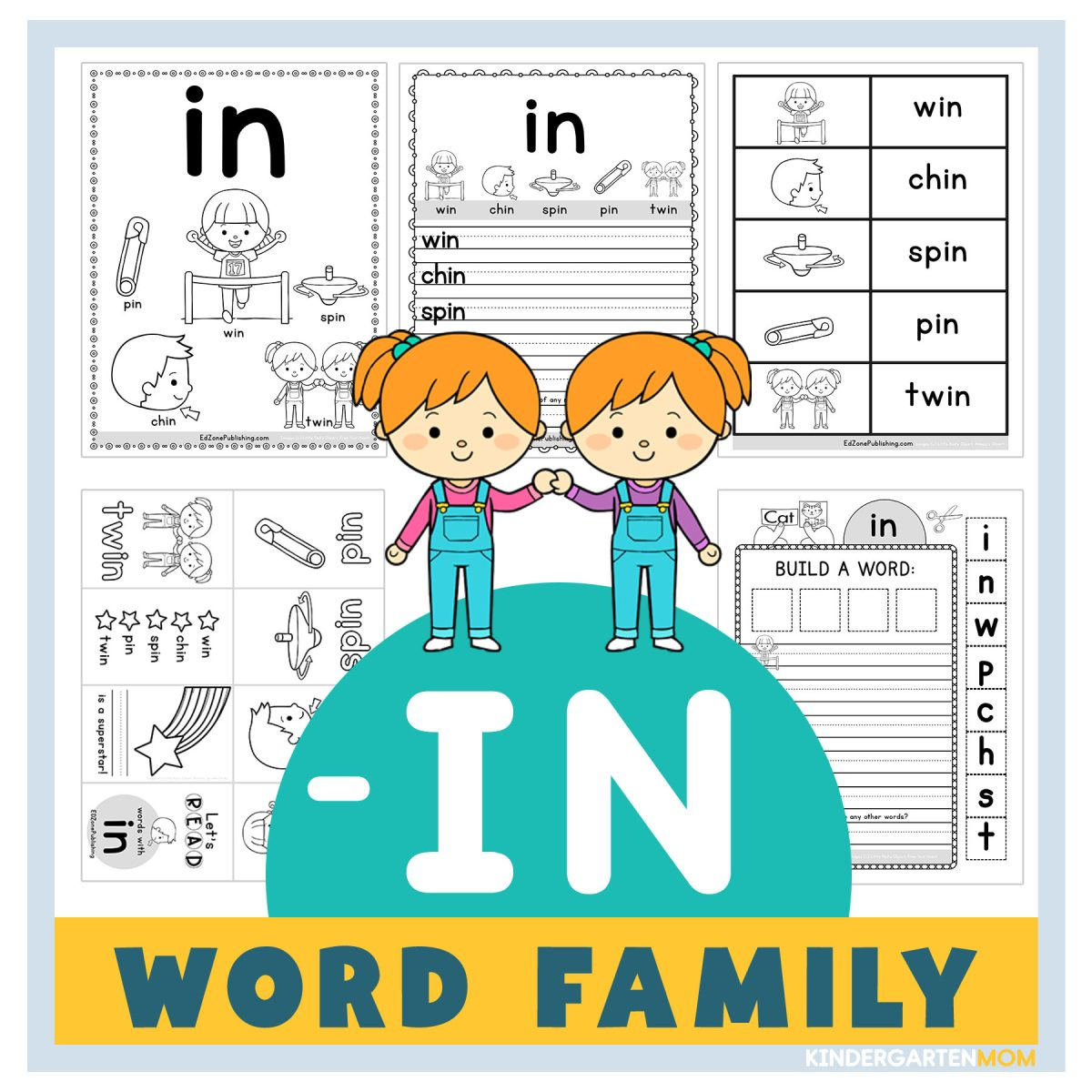 In Word Family Worksheets - Kindergarten Mom in Free Word Family Printables