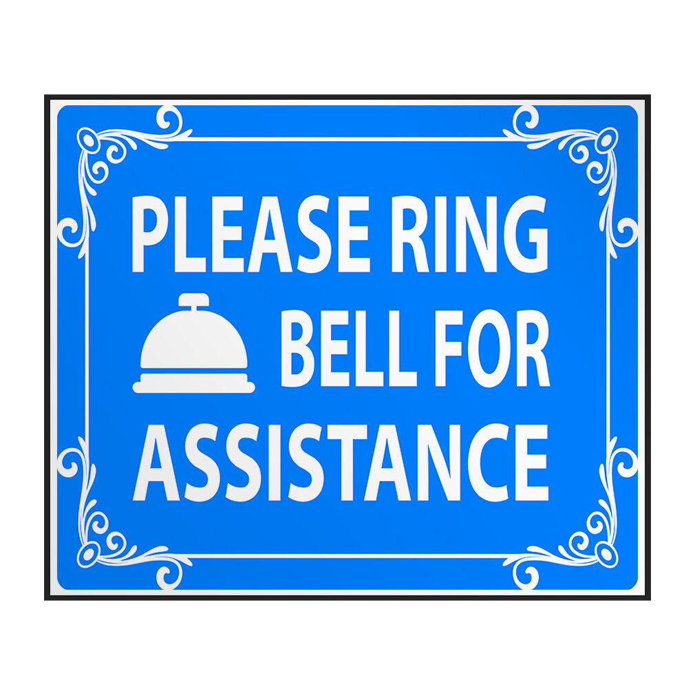 Industrial Decals Horizontal Vinyl Stickers Please Ring Bell For intended for Please Ring Bell For Assistance Printable Free