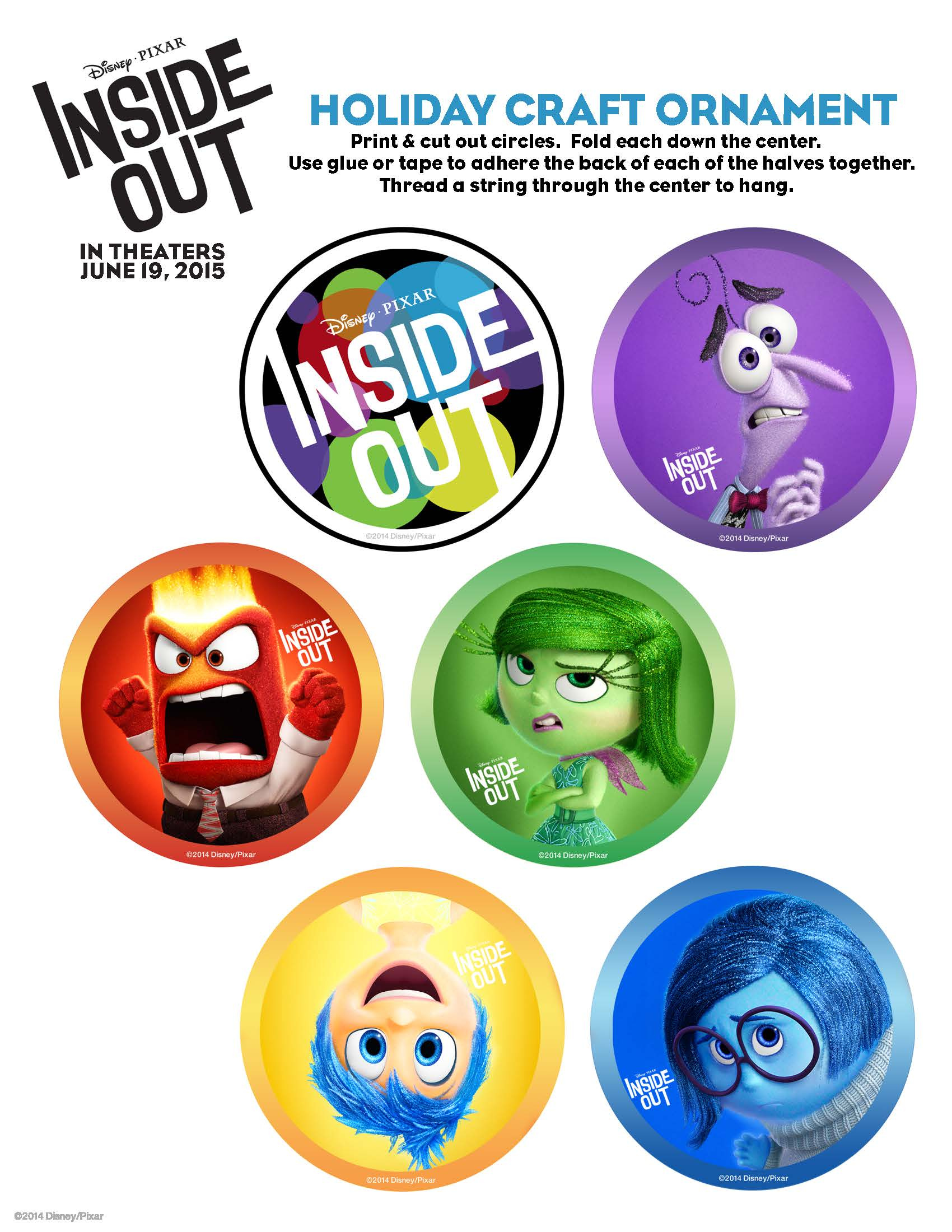 Inside Out 2 Printables! Free Disney Pixar Inside Out Printables with Free Inside Out Printables