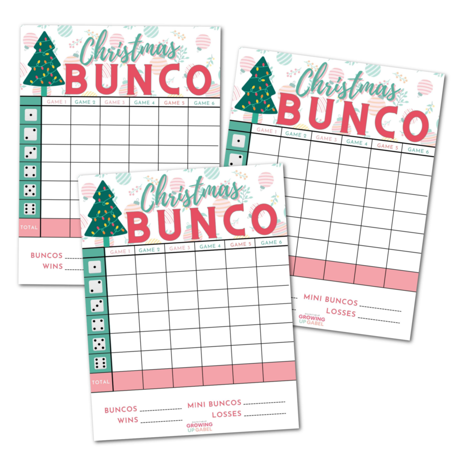 Jingle All The Bunco Way With A Delightful Christmas Bunco Set for Free Printable Christmas Bunco Score Sheets