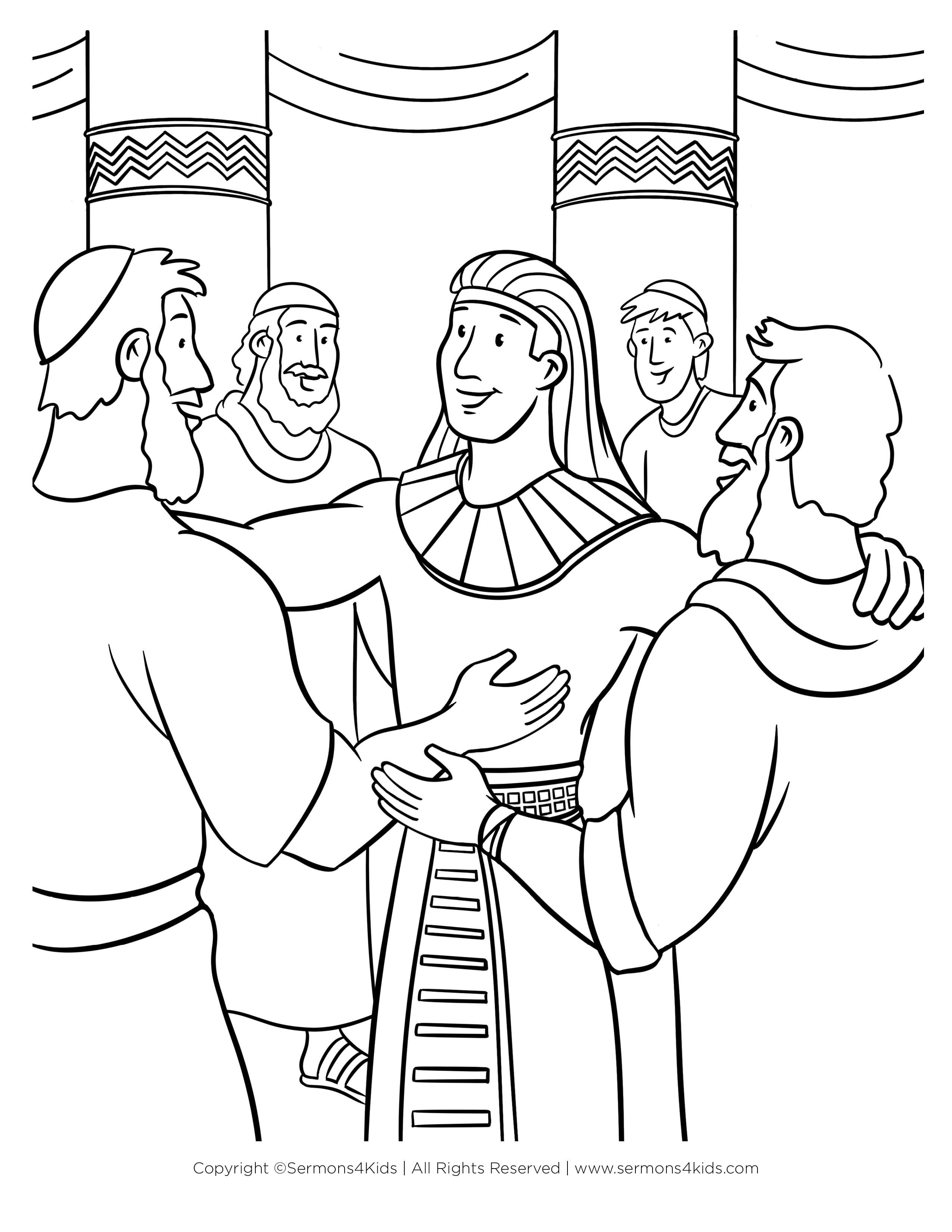 Joseph Reveals Himself | Children&amp;#039;S Sermons From Sermons4Kids throughout Free Printable Joseph Forgives His Brothers Craft