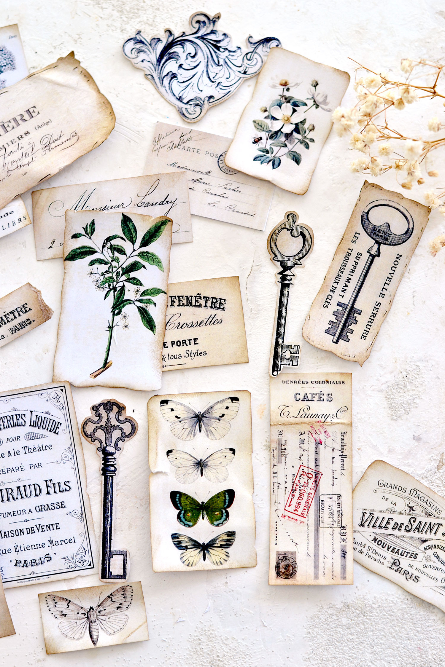 Junk Journal Pockets: (Free Printables!) - The Graphics Fairy intended for Antique Free Junk Journal Vintage Printables