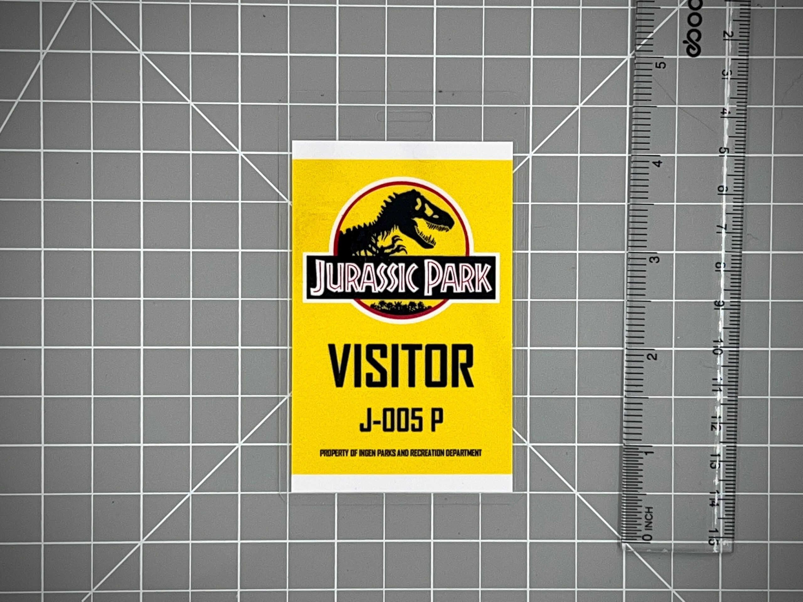 Jurassic Park Visitor Id Badge Set Pdf Digital Download - Etsy Canada within Printable Jurassic Park Id Badge Template Free