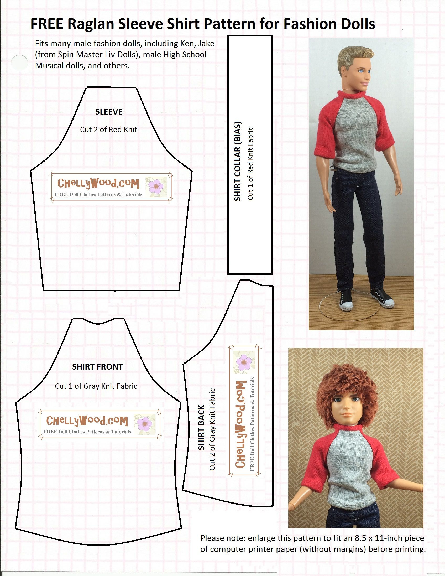 Ken 2025 Clothes Patterns pertaining to Free Printable Sewing Patterns For Ken Doll Clothes