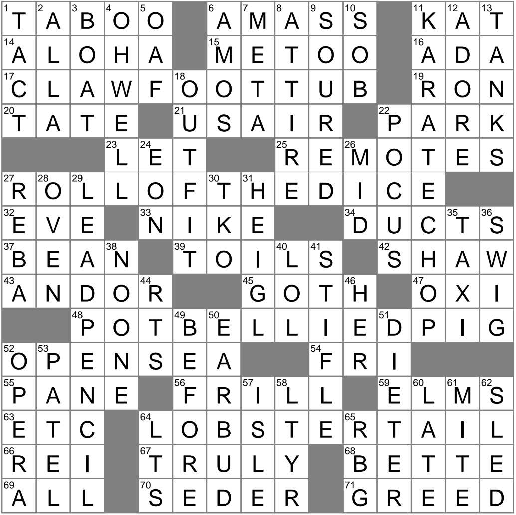 La Times Crossword 3 Feb 25, Monday - Laxcrossword inside La Times Printable Crossword Puzzles 2025