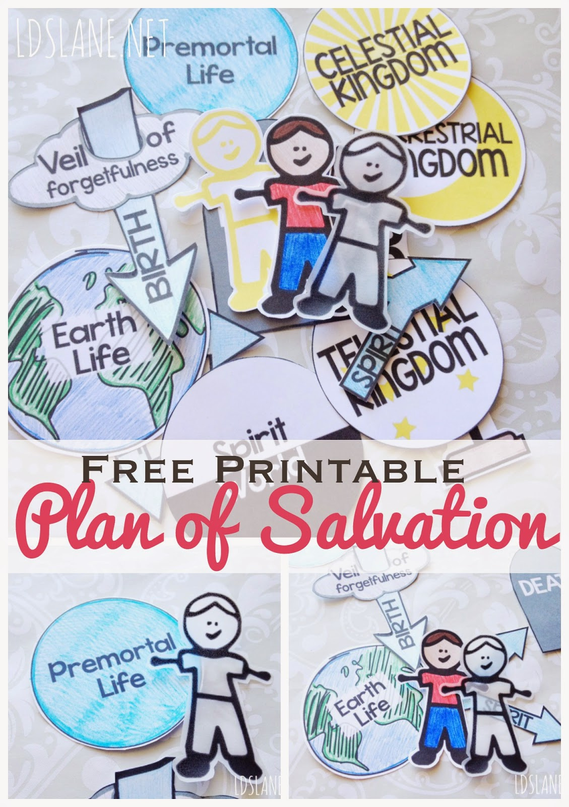 Latter Day Lane: Family Home Evening Series: Plan Of Salvation regarding Plan of Salvation Printable Free