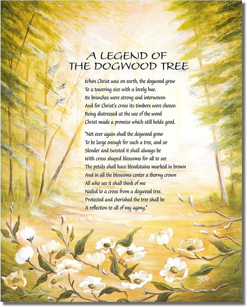 Legend Of The Dogwood Tree 8X10 Inch Premium Satin Print | Ebay in Free Printable Legend of the Dogwood Tree