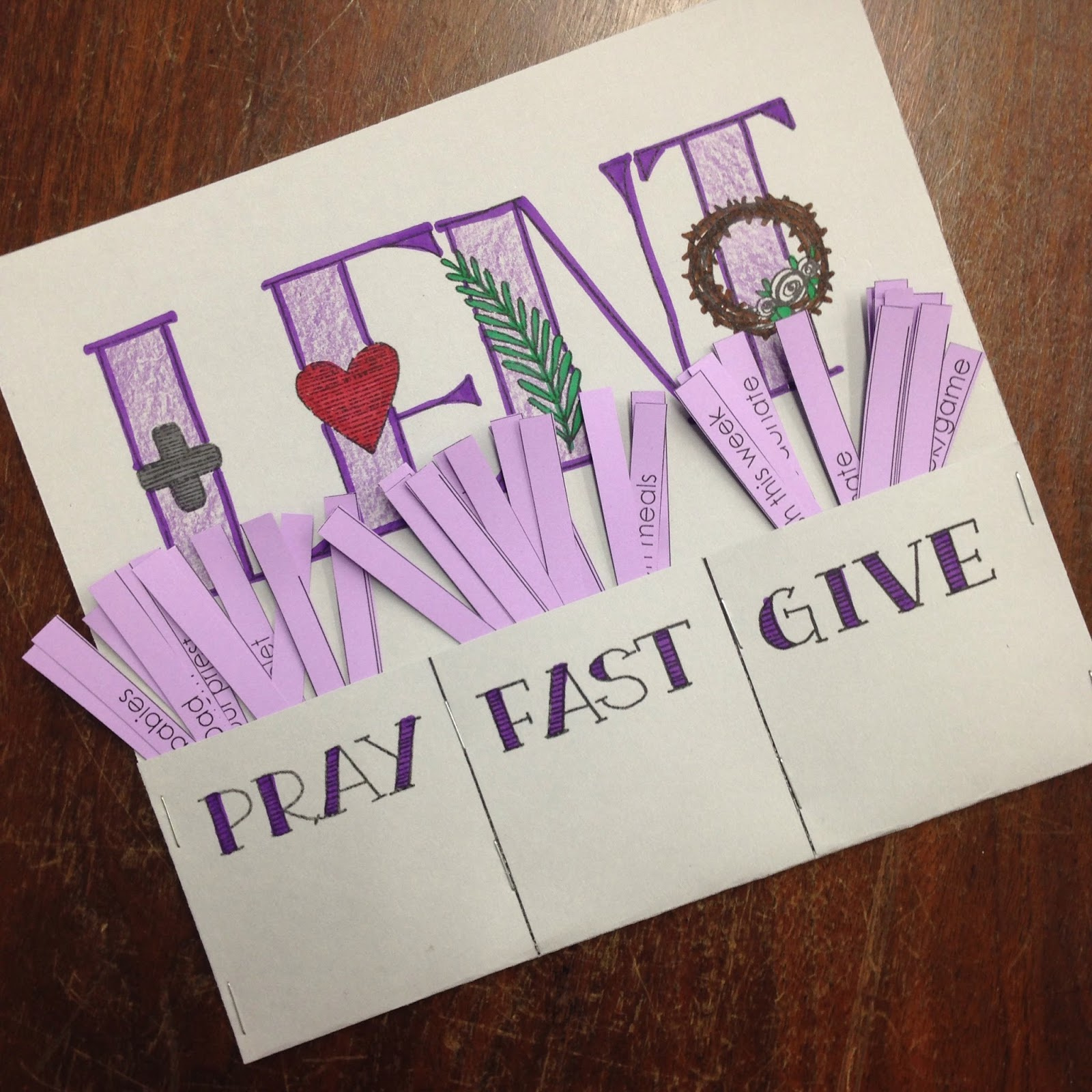 Look To Him And Be Radiant: Lent: Pray, Fast, Give Printable within Free Printable Lenten Activities