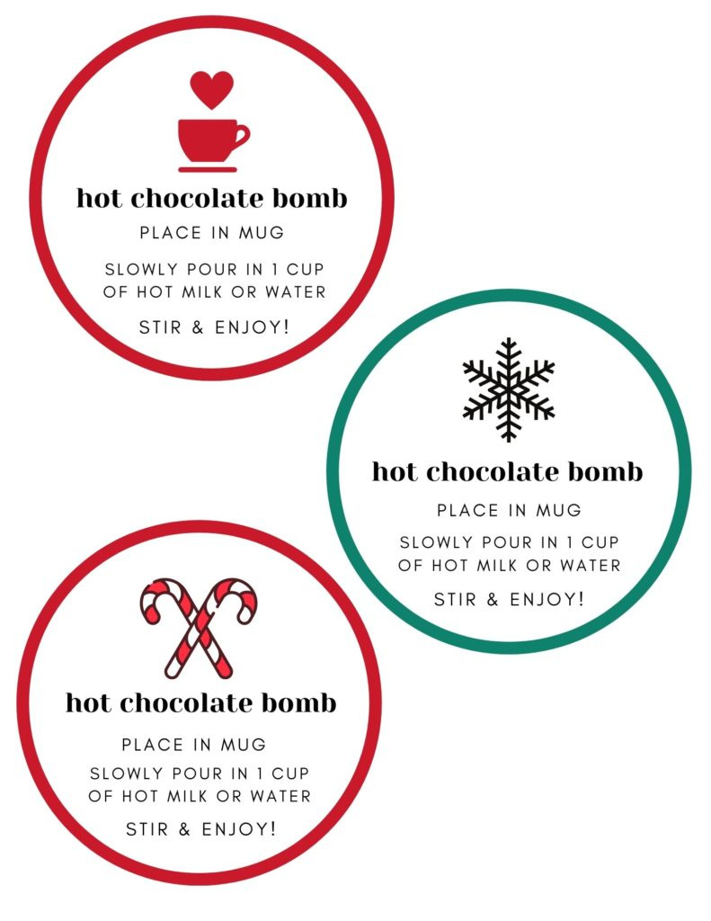 Magical Hot Chocolate Bombs – Our Little Nook in Hot Cocoa Bombs Instructions Free Printable