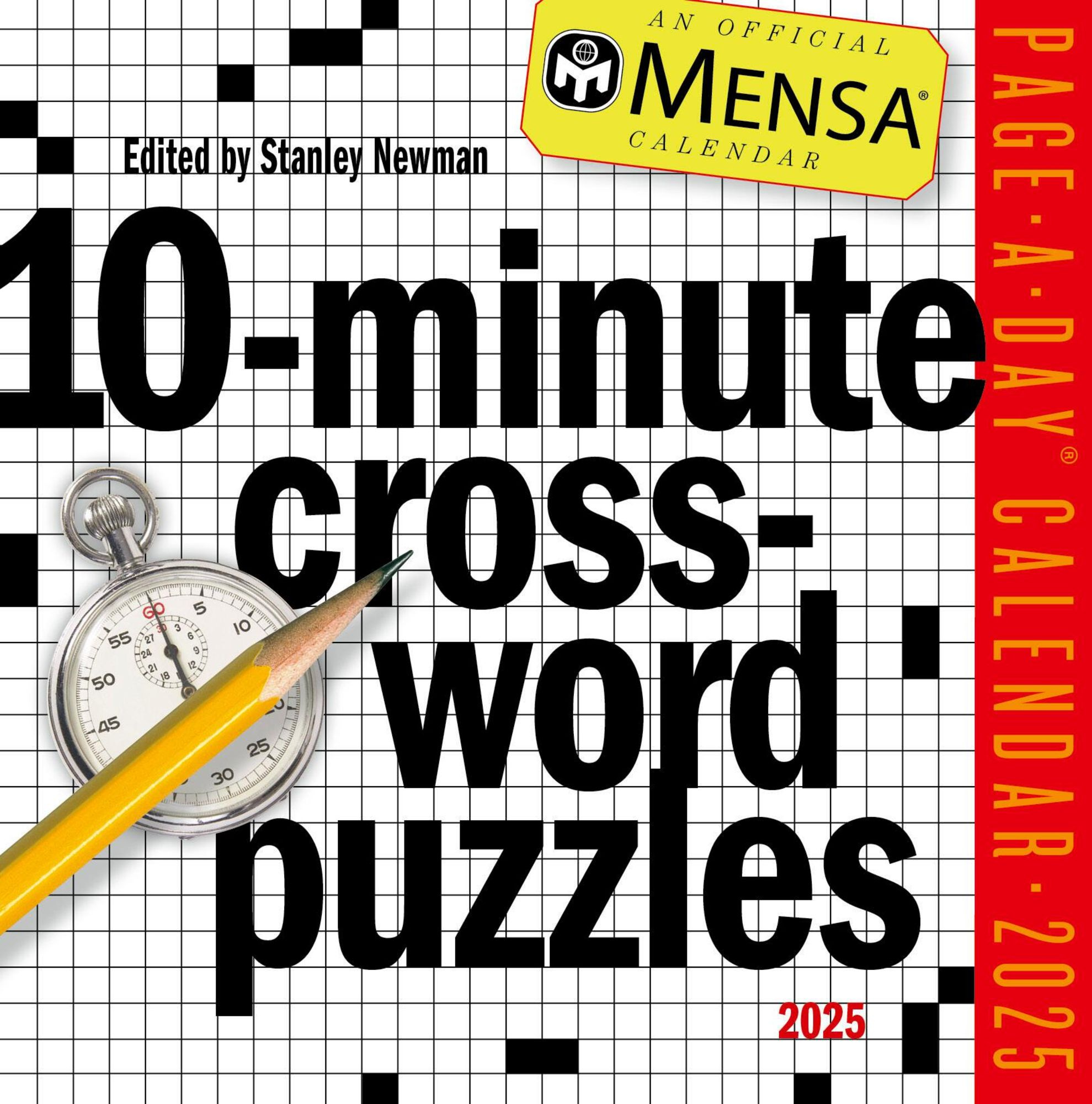 Mensa(R) 10-Minute Crossword Puzzles Page-A-Day(R) Calendar 2025 in Stanley Newman Crossword Printable