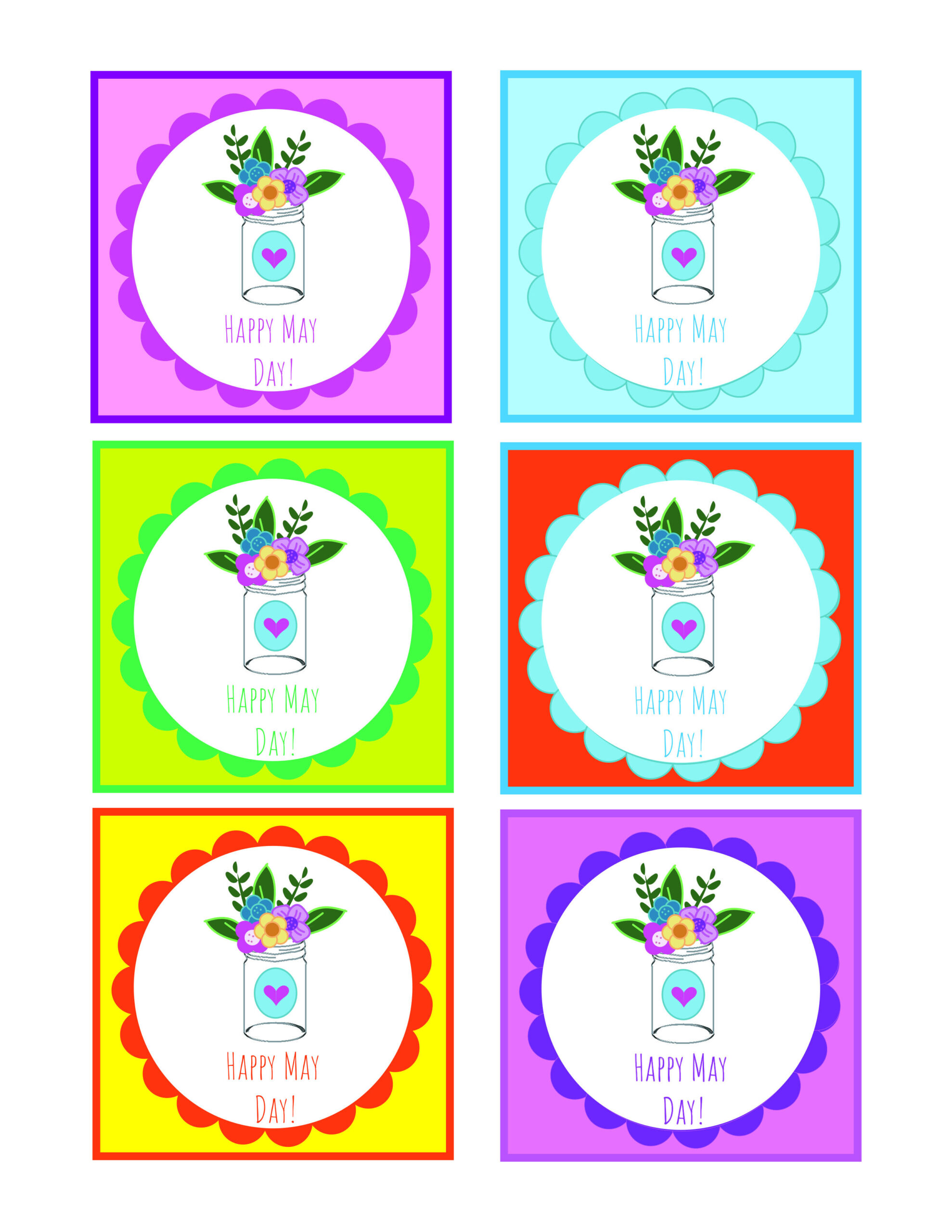 Mini-Apple Pie Baskets for Free Printable May Day Tags