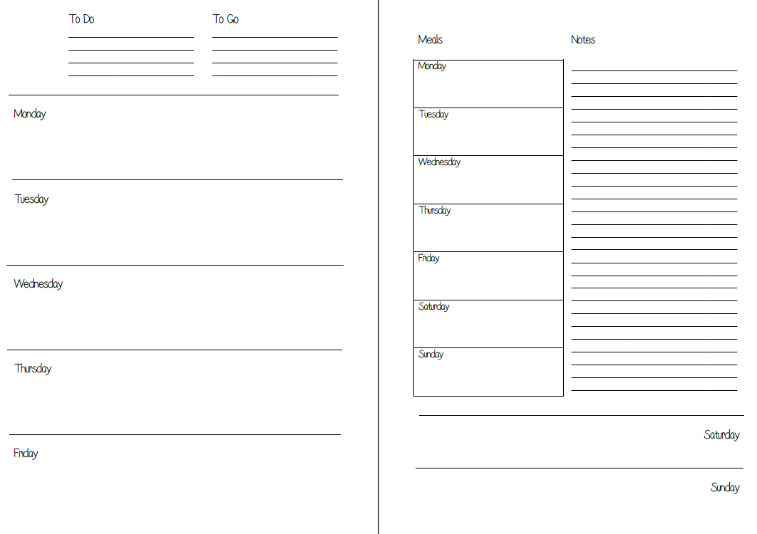 Mswenduhh Planning &amp;amp; Printable: Free Printable Inserts with Free Planner Refills Printable