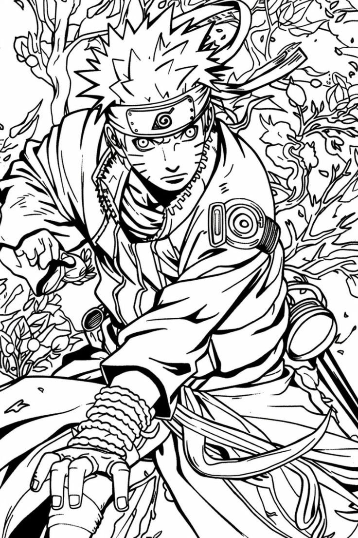 Naruto Coloring Pages — Free Printable Coloring Pages regarding Free Printable Naruto Coloring Pages For Adults