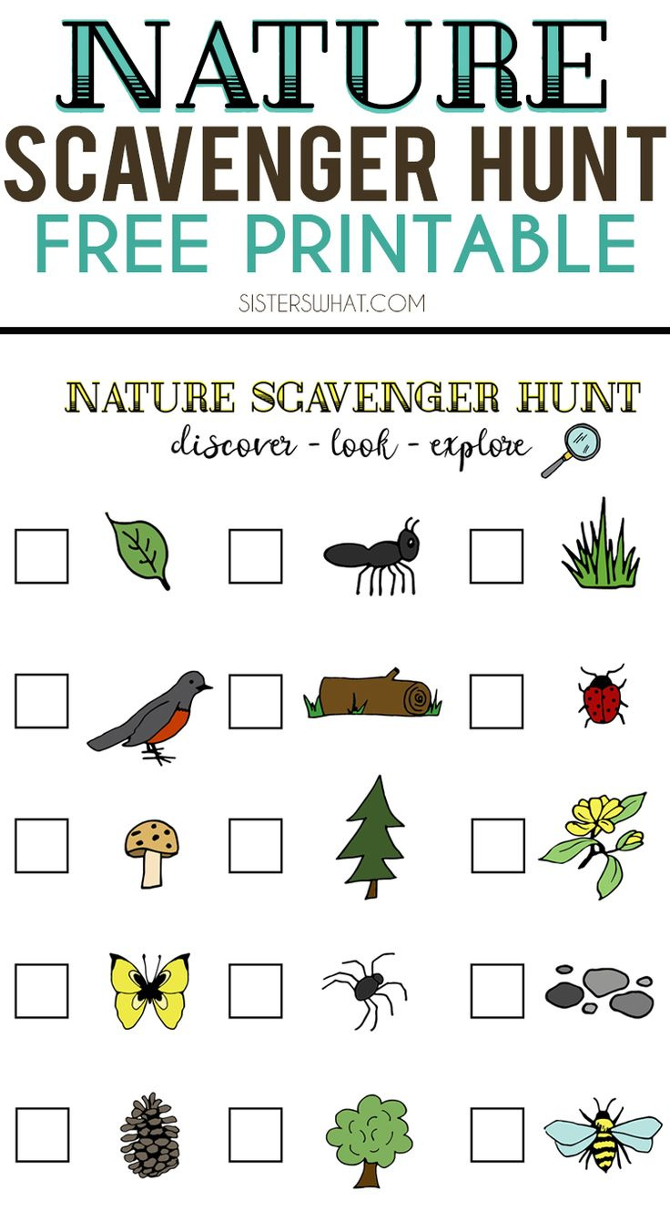 Nature Scavenger Hunt And Summer Adventures || Free Printable regarding Free Printable Nature Scavenger Hunt