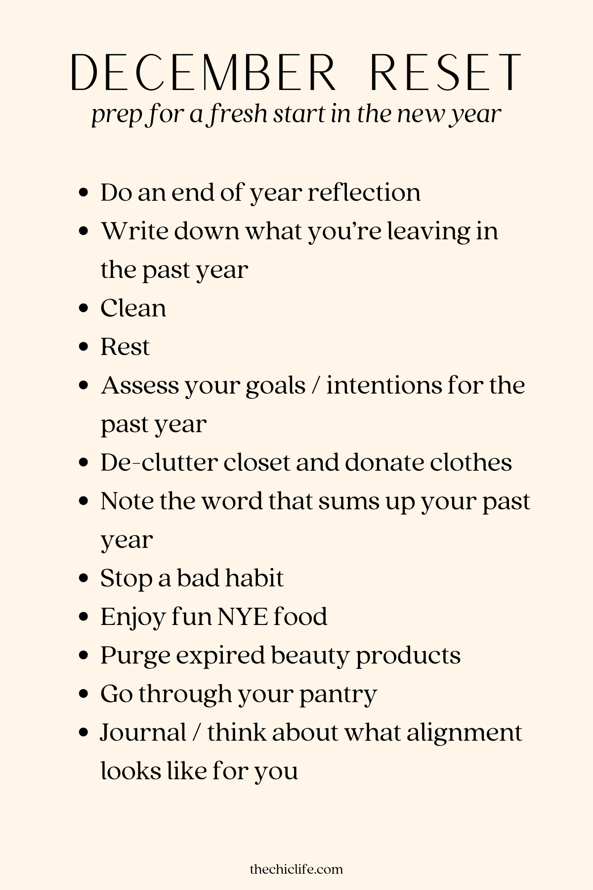 New Year Reset Guide And Checklist 2025 (Prep For Your Best Year within The Reset Girl Free Printables