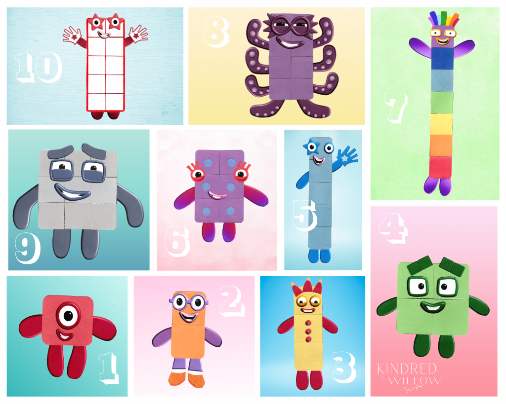 Numberblocks Craft With Printable - Free Download - Kindred + Willow with regard to Numberblocks Printables Free Download