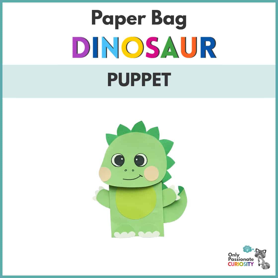 Paper Bag Dinosaur Puppet for Free Printable Dinosaur Paper Bag Puppet Template