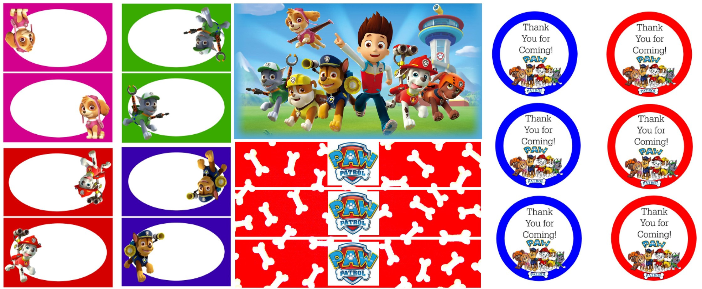 Paw Patrol Party Free Printables | Tickled Pink Party Ideas regarding Paw Patrol Free Printables Birthday