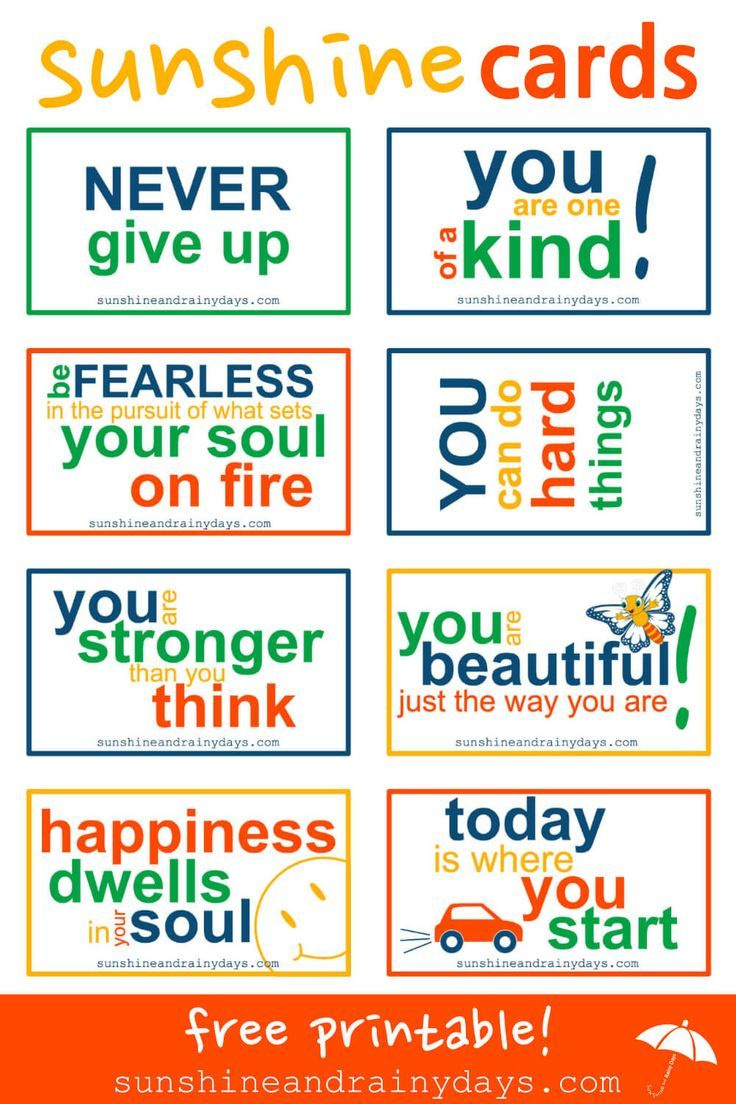 Pay It Forward In Style With Sunshine Cards! for Free Printable Kindness Notes