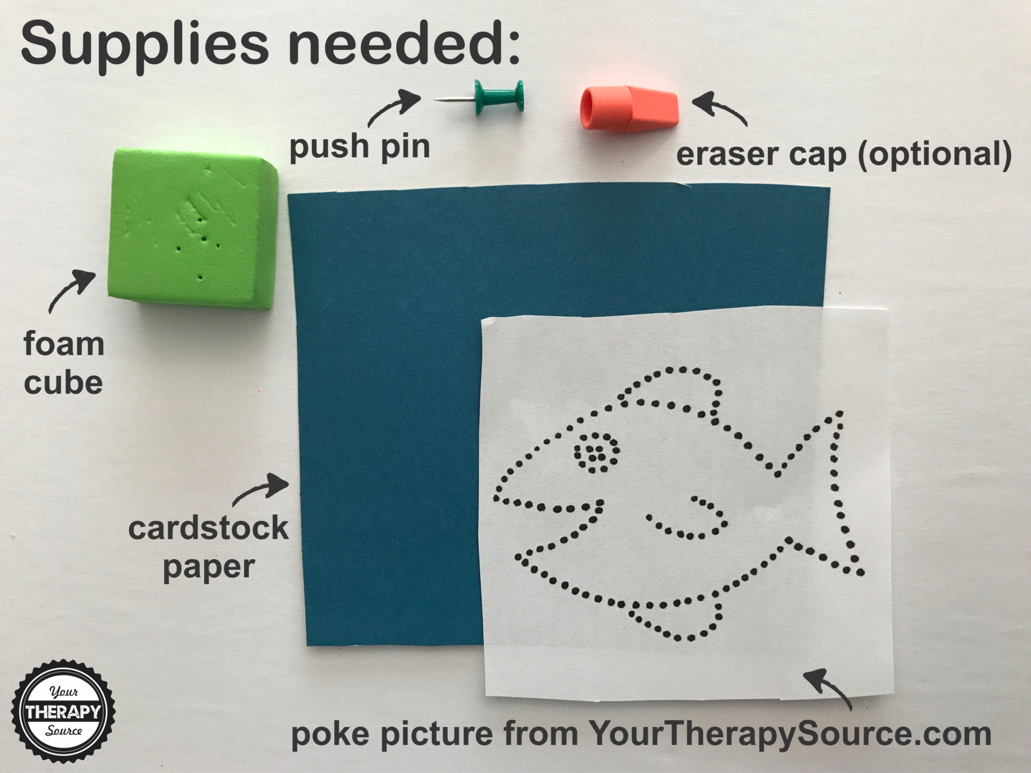 Picture Pokes Freebie To Strengthen Fine Motor Skills - Your with Pin Poking Free Printables