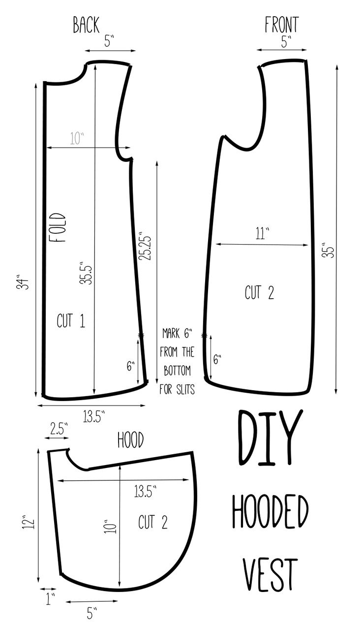 Pin Page inside Free Printable Vest Patterns