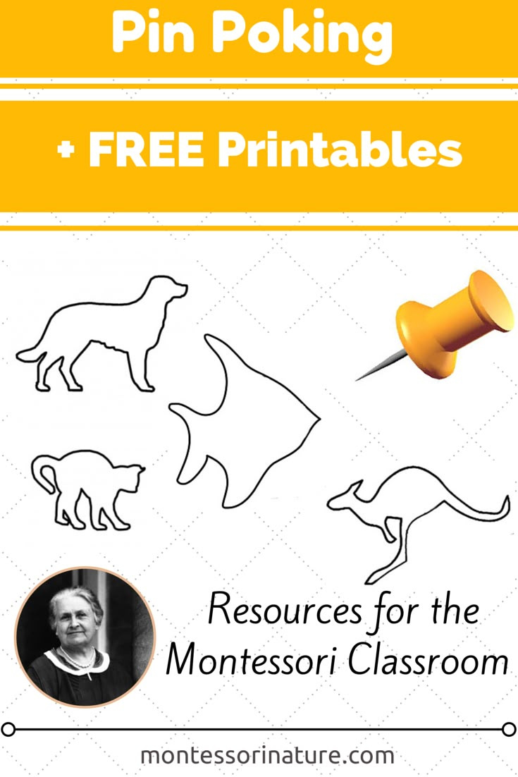 Pin Poking Activities And Free Printables - Montessori Nature inside Pin Poking Free Printables