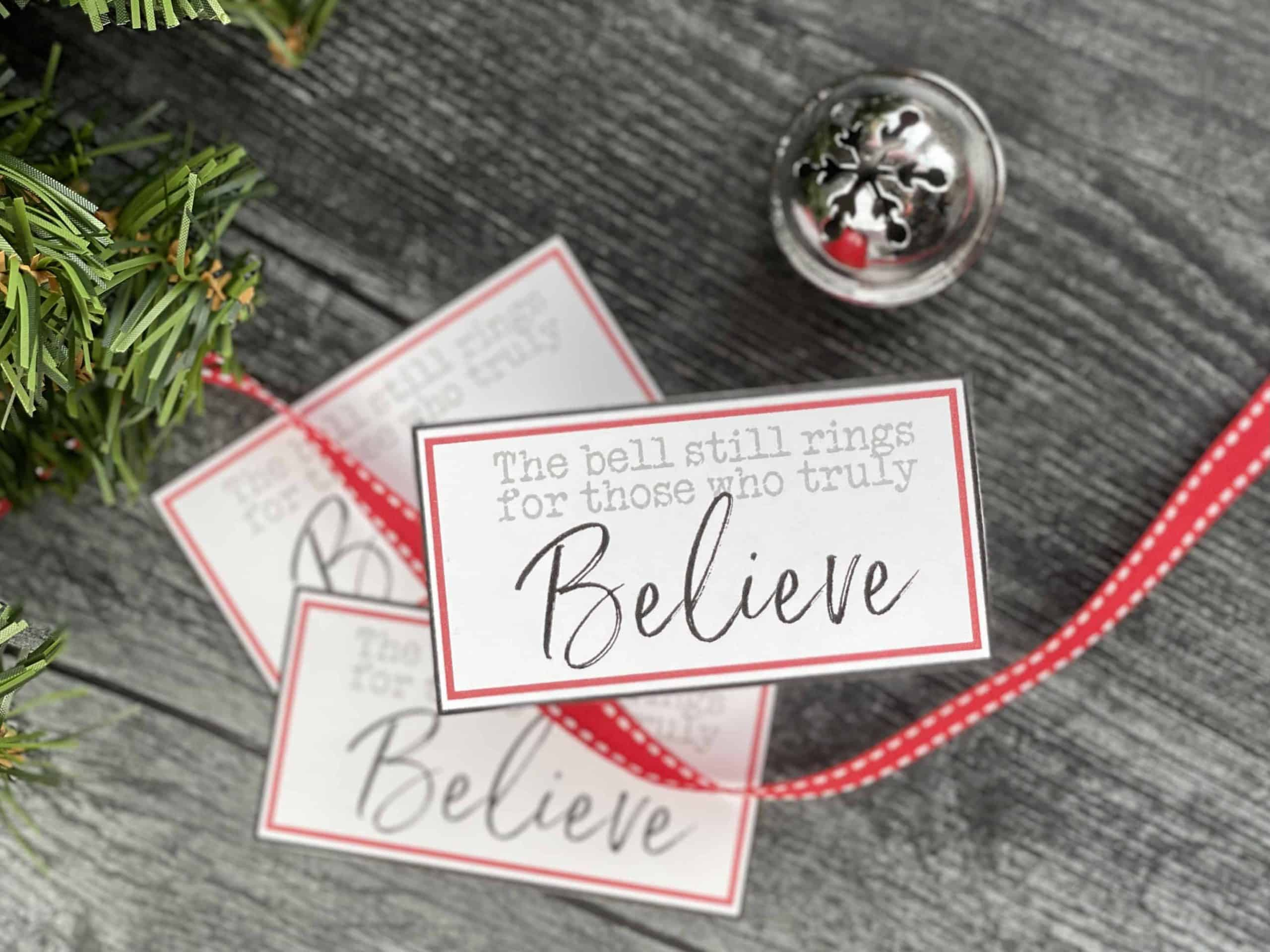 Polar Express Bell Favors With Printable Tags - Mama Cheaps® throughout Free Printable Polar Express Bell Tags