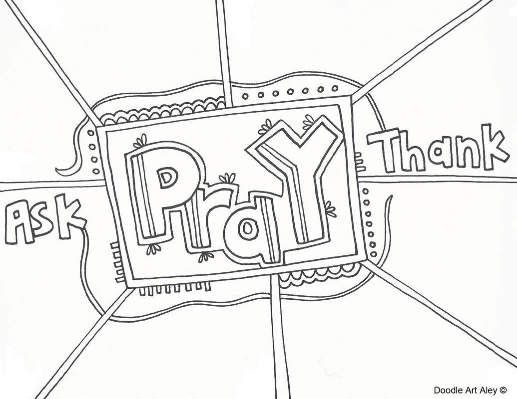 Prayer Coloring Pages - Religious Doodles inside Free Printable Prayer Coloring Pages