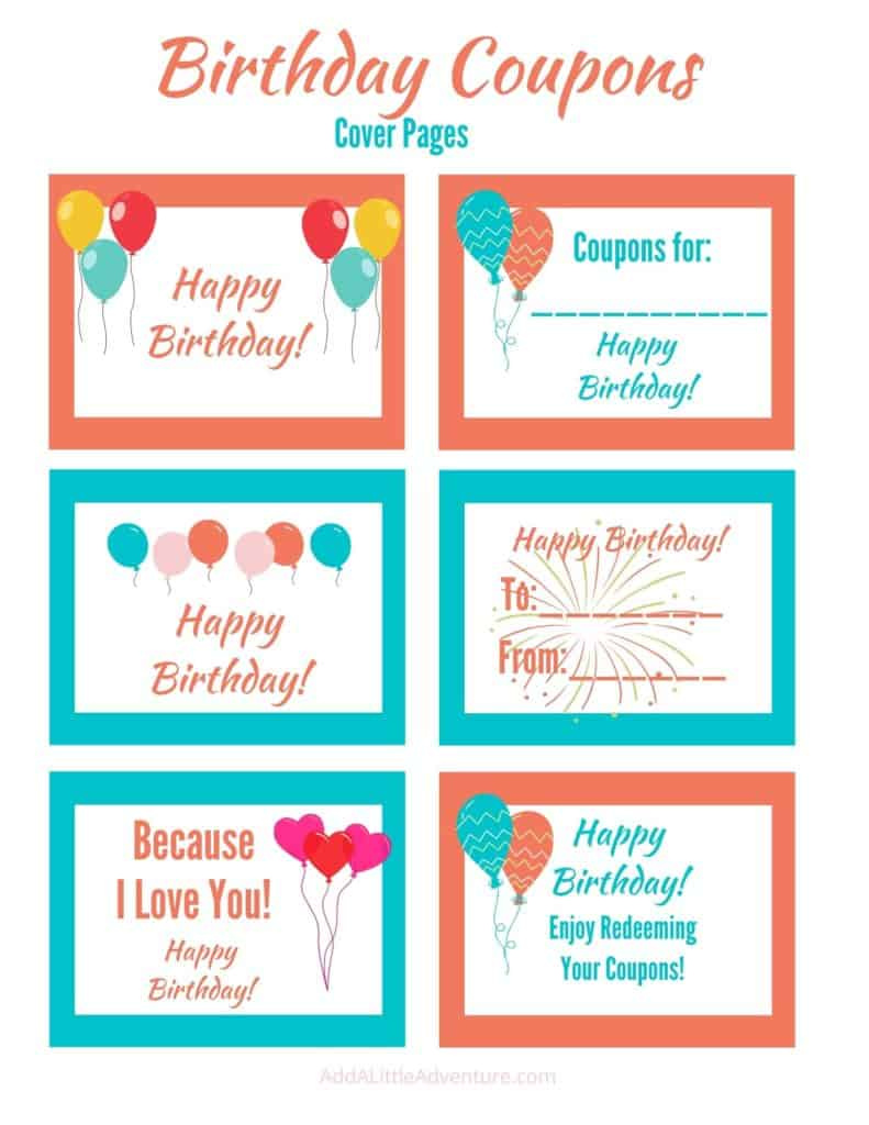 Printable Birthday Coupons - A Diy Birthday Gift Idea pertaining to Birthday Coupon Template Free Printable