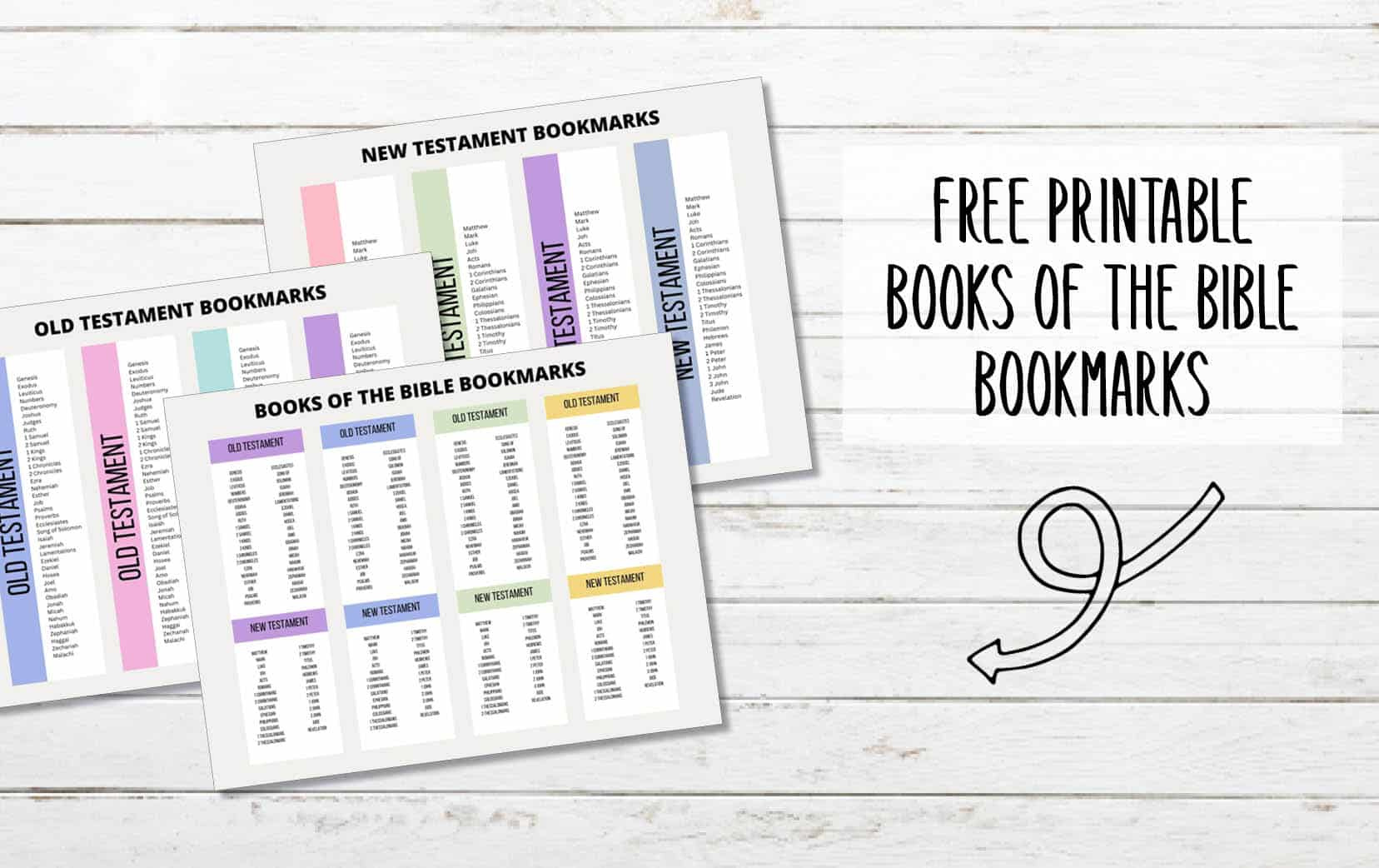 Printable Books Of The Bible Bookmarks - My Printable Faith in Free Printable Books of the Bible