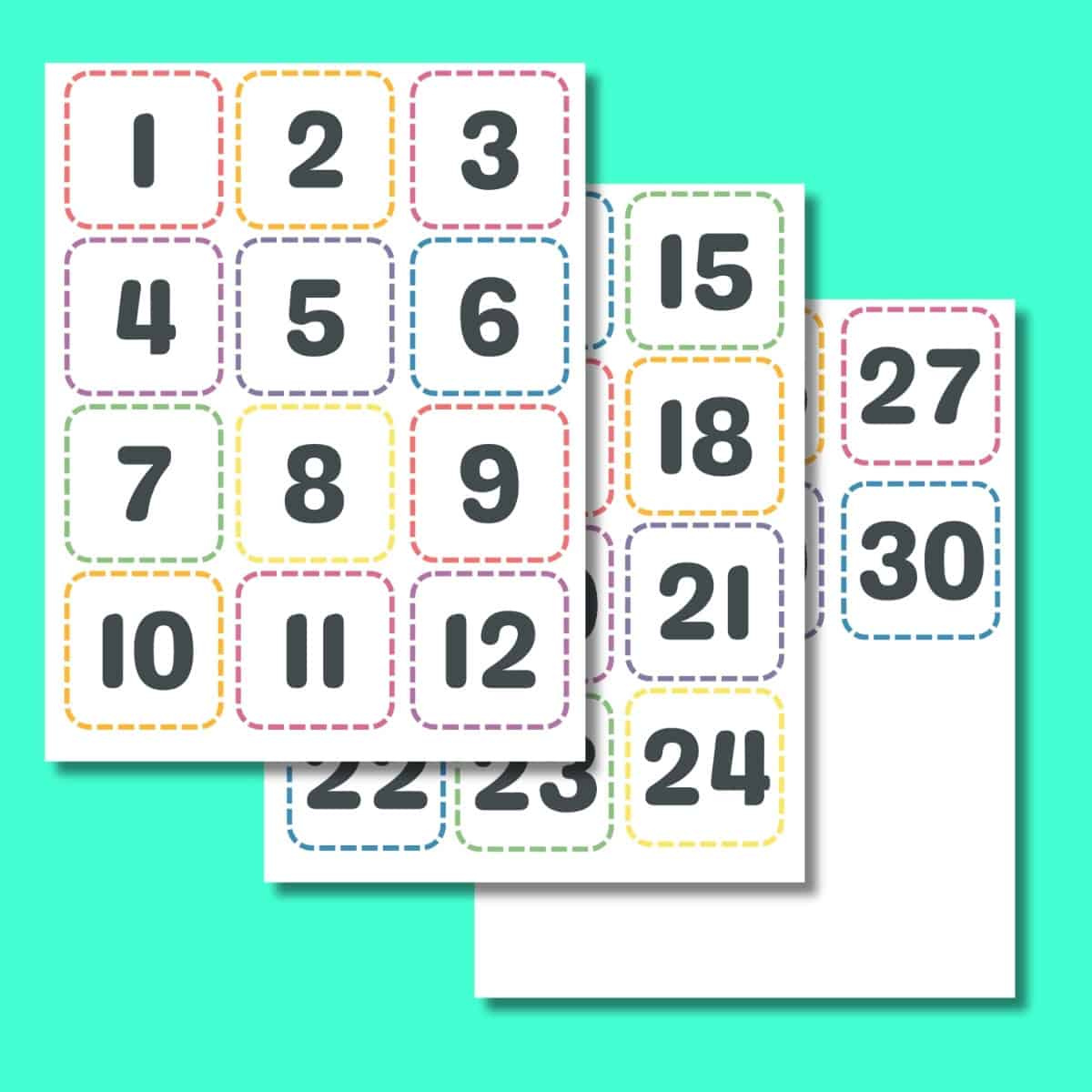 Printable Calendar Numbers 1-31 [Free Download] - Printables For Life inside Free Printable Calendar Numbers 1-31