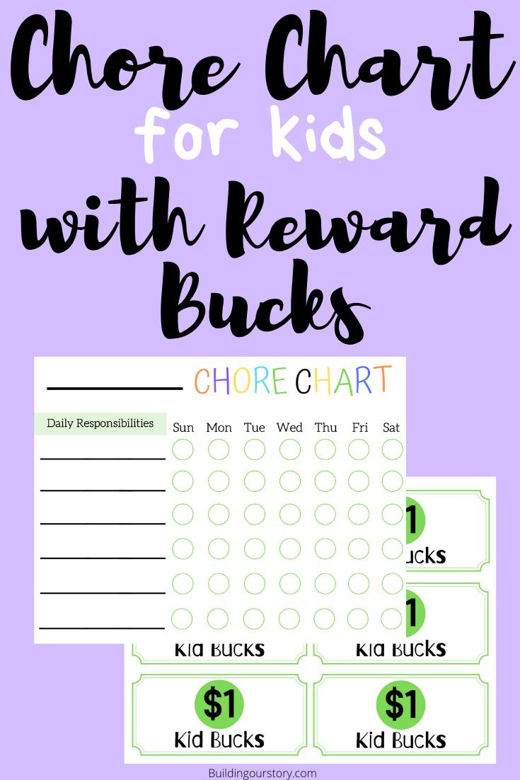 Printable Chore Chart For Kids With Reward Bucks with regard to Free Printable Chore Bucks