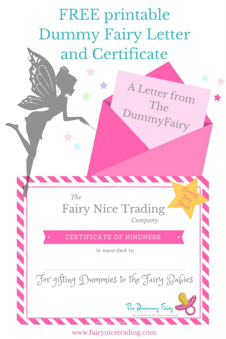 Printable Dummy Fairy Letter | The Secret Fairy Circle throughout Free Printable Binky Fairy Letter