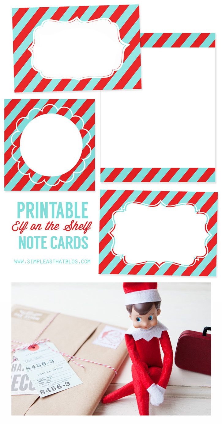 Printable Elf On The Shelf Note Cards intended for Elf on the Shelf Printable Note Cards Free