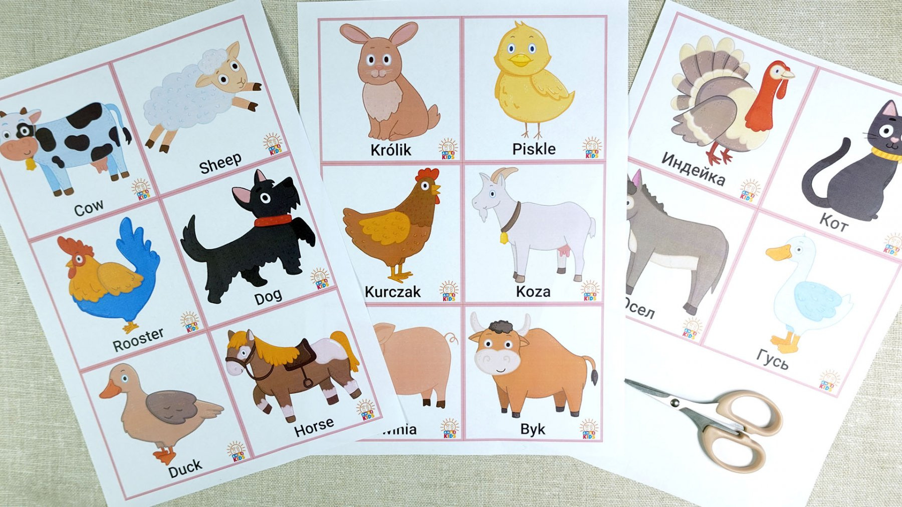 Printable Flashcards For Kids – Farm Animals | Amax Kids within Farm Animals Free Printable