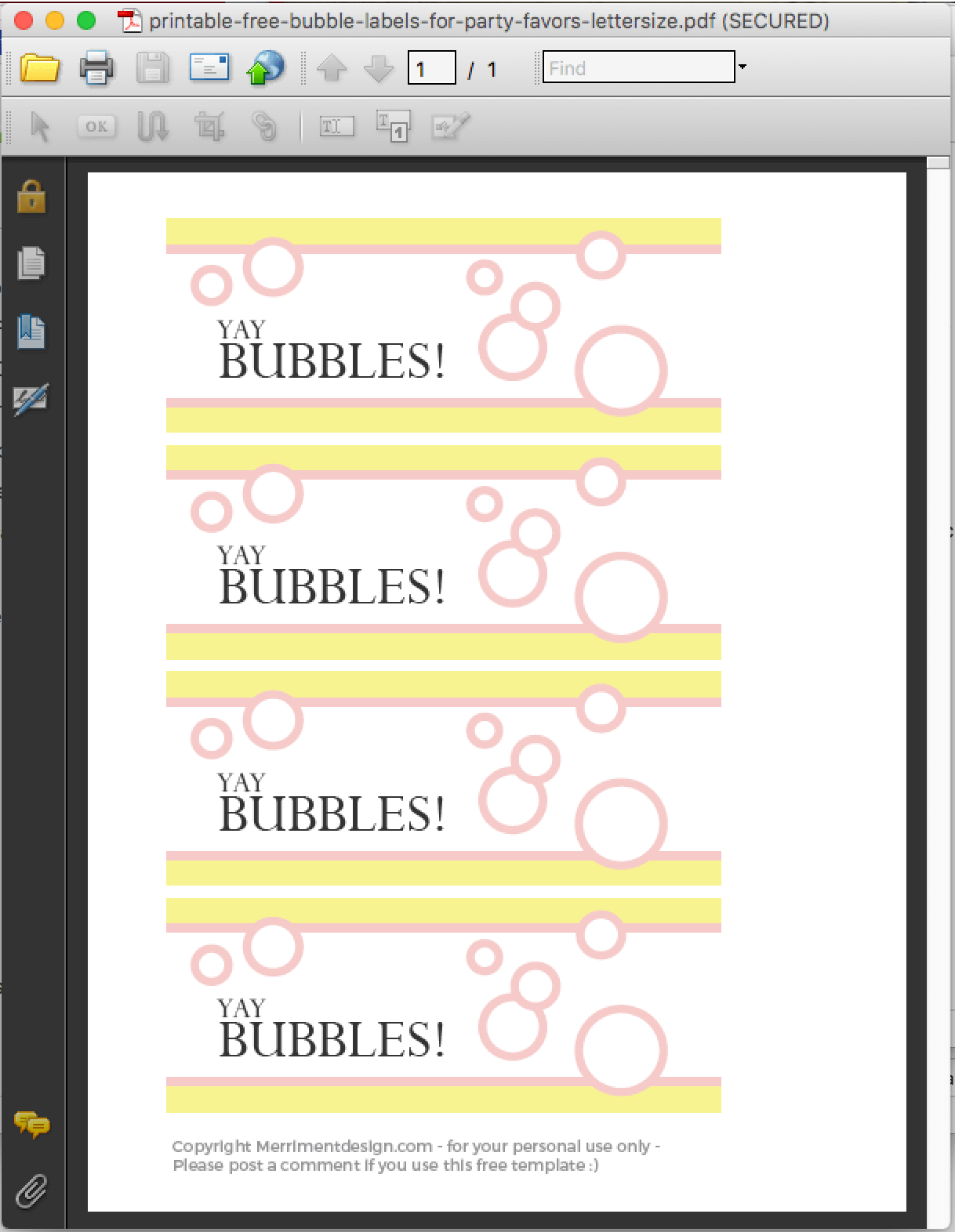 Printable Free Bubble Labels For Party Favors - Merriment Design in Free Printable Bubble Tags
