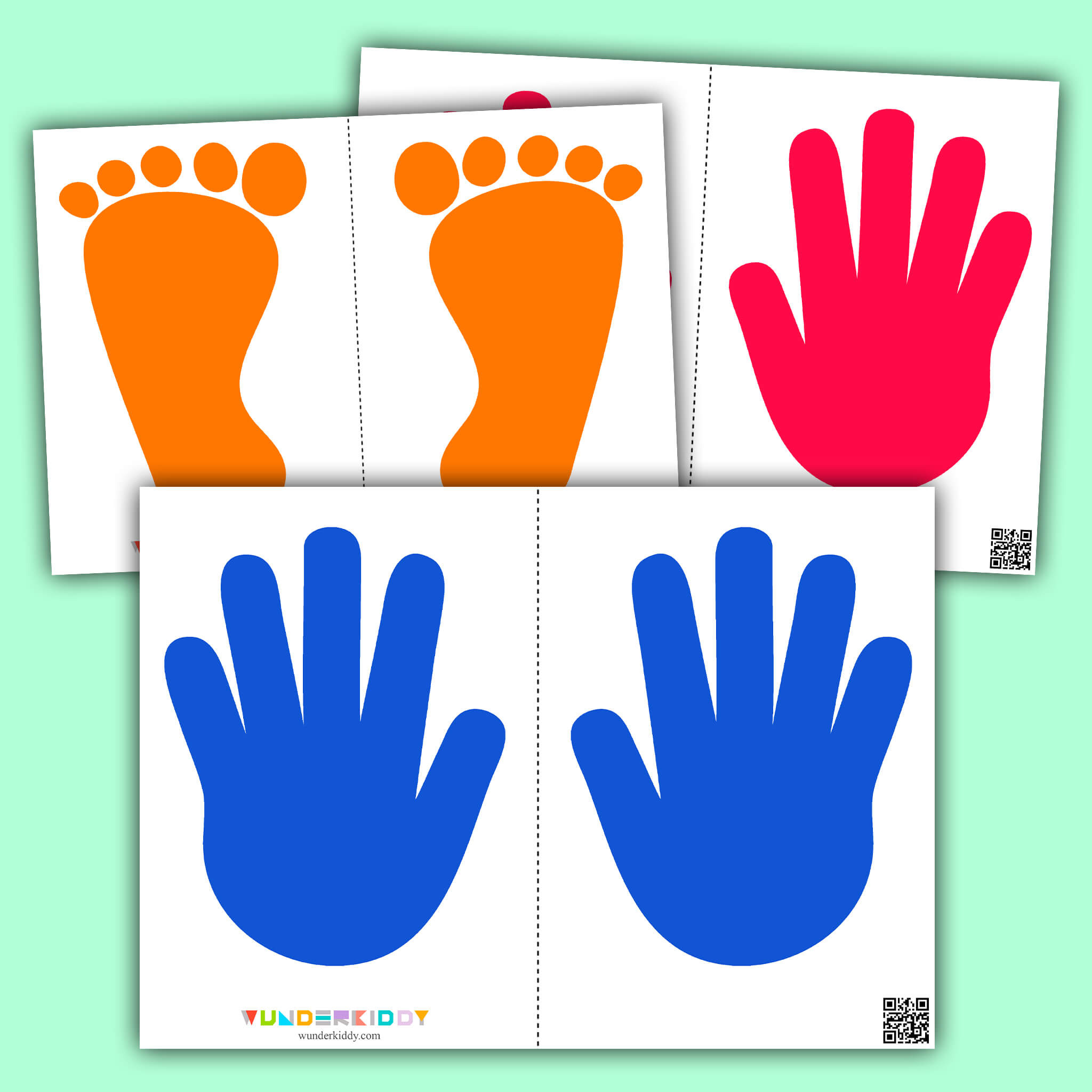 Printable Hands And Feet Sensory Path Preschool Activity regarding Hand and Feet Hopscotch Printable Free