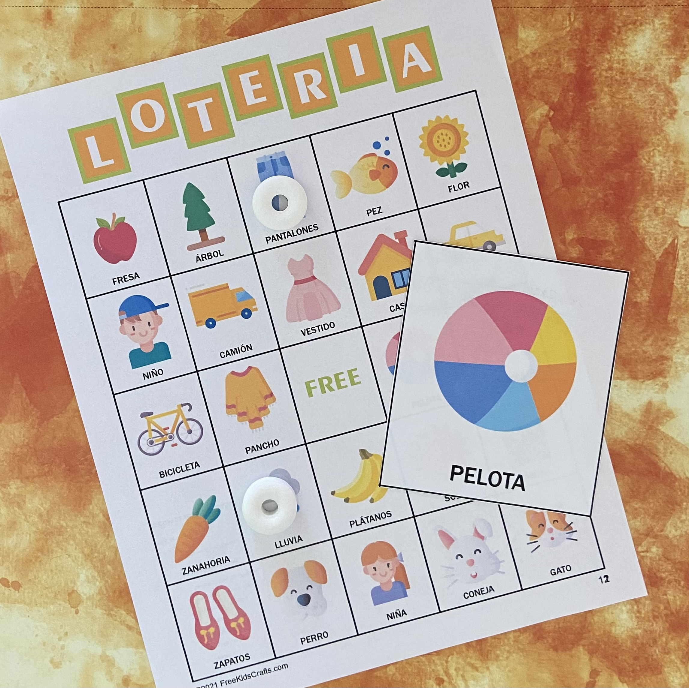 Printable Loteria Bingo (Spanish Version) within Printable Loteria Cards Free