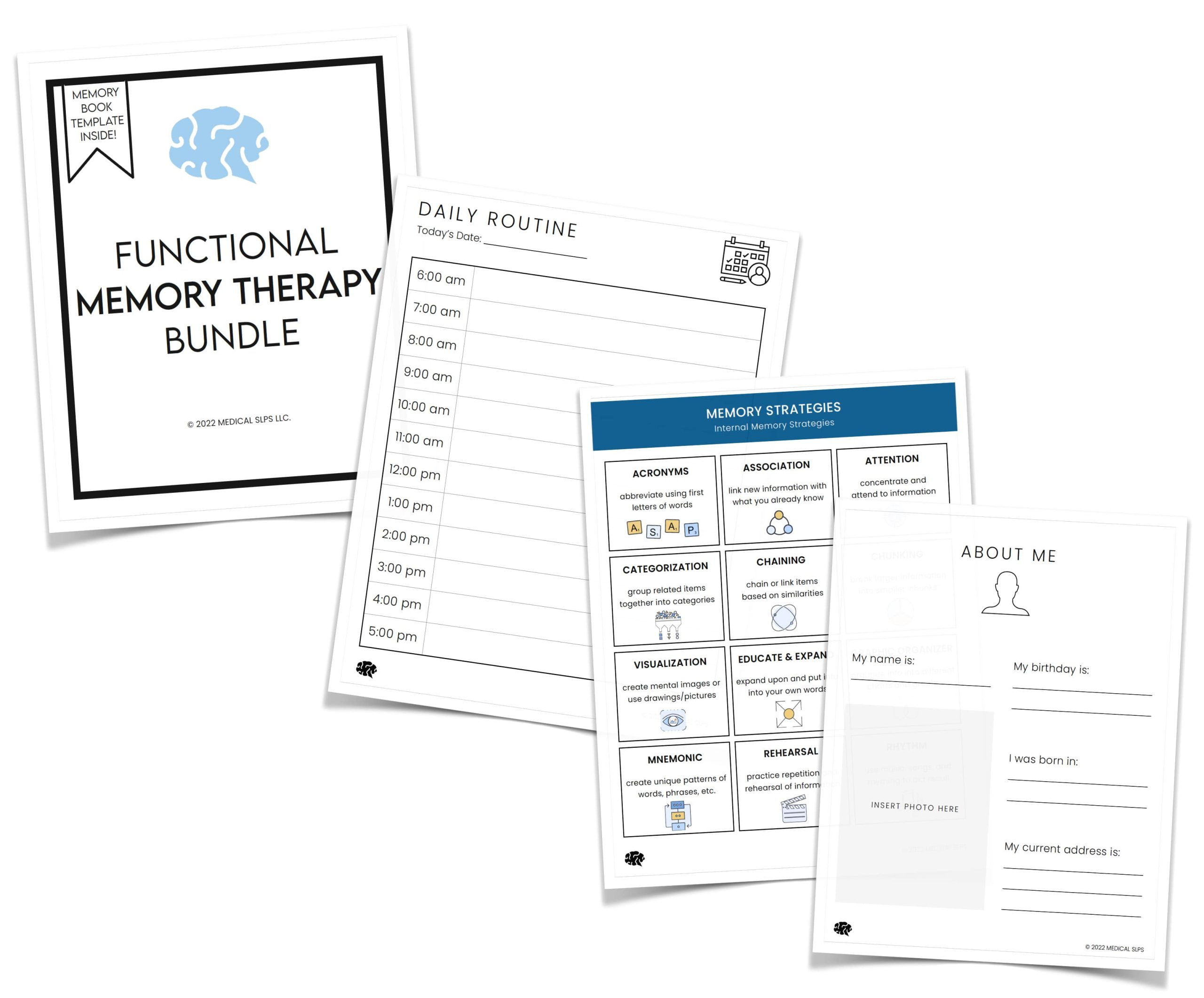 Printable Memory And Orientation Book for Free Printable Memory Book Templates Dementia