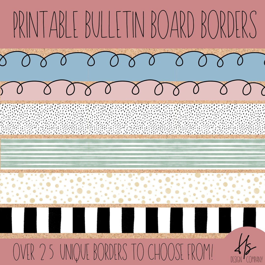 Printable Modern Colorful Bulletin Board Borders Printable throughout Free Printable Borders For Bulletin Boards