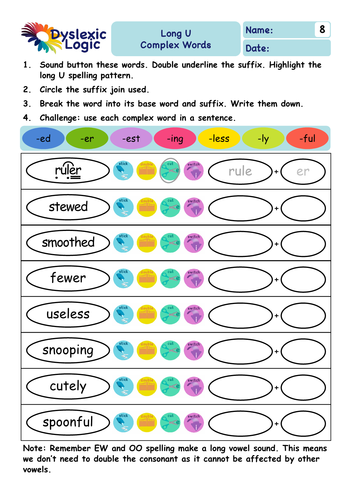 Printable Phonics Support Resources — Dyslexic Logic intended for Free Printable Dyslexia Games