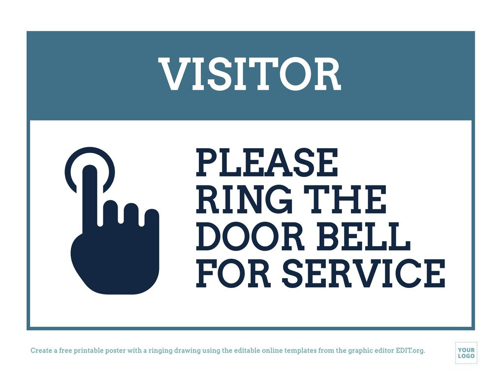 Printable Ring The Bell Signs Online throughout Please Ring Bell For Assistance Printable Free