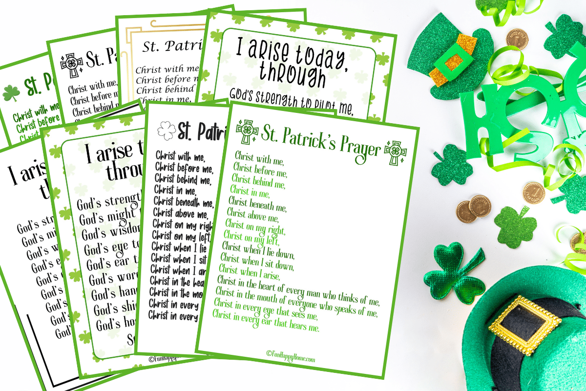 Printable St. Patrick&amp;#039;S Prayer {I Arise Today} - Fun Happy Home pertaining to Free Printable St Patrick&amp;#039;S Breastplate